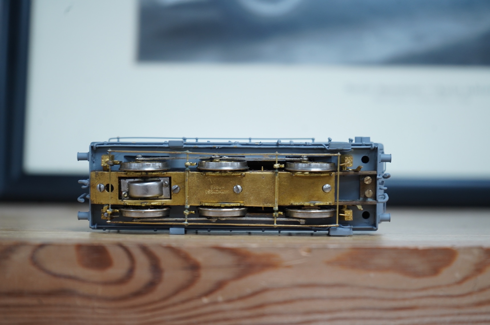 Four scratch/kit built EM gauge brass and white metal Southern Railway Class Q1 0-6-0 locomotives, all in various states of construction